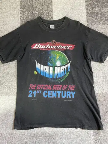 Budweiser WORLD PARTY 티셔츠 블랙