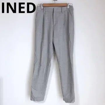 이네드 슬랙스 여성용 하의 울 혼방 아름다운 실루엣 그레이 9