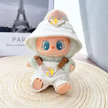 러브부 옷 갈아입기 인형 옷 화이트 모자 올인원 2종 세트