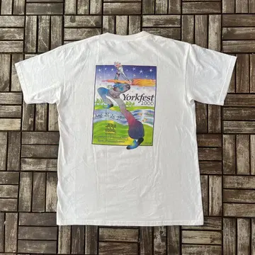 레어 2000년대 Yorkfest Gildan 빈티지 Y2K 구제 의류