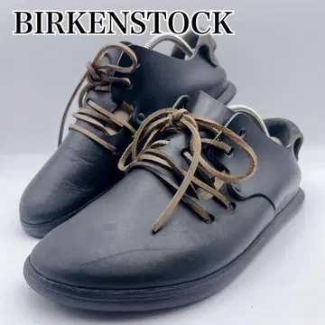 BIRKENSTOCK 몬타나 블랙 가죽 신발 가죽 신발 39 25cm
