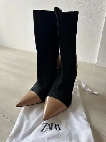 자라 삭스 바이컬러 부츠