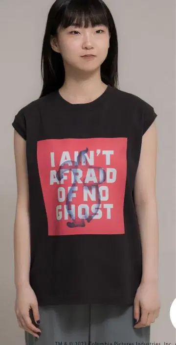 슬리브리스 티셔츠 I AIN'T AFRAID OF NO GHOST