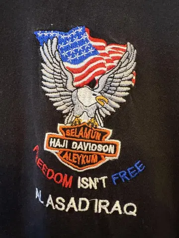 레어! HAJI DAVIDSON 할리데이비슨 패러디 티셔츠 XL