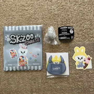SKZOO Lee 비트 메지루시 이름 배치 지퍼 백 POP UP 복권
