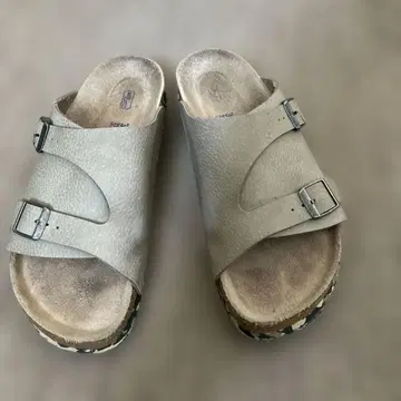 BIRKENSTOCK 그레이 컴포트 샌들 39