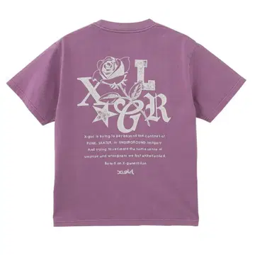 X-girl ROSE LOGO FADED S/S TEE M 사이즈