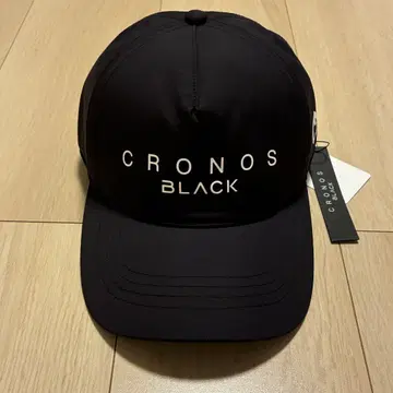 새상품 CRONOS BLACK 크로노스 블랙 캡 모자 검정