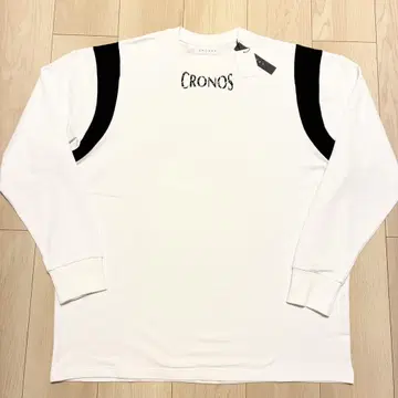 새상품 CRONOS 크로노스 긴팔 티셔츠 롱T 화이트 L