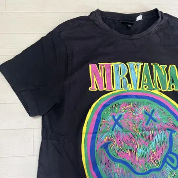 H&M NIRVANA 티셔츠 닐바나 스마일 귀여운