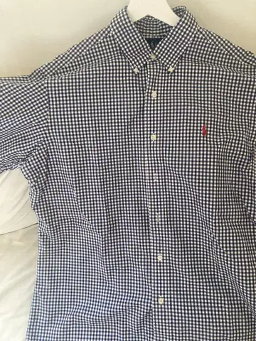 Ralph Lauren 체크 무늬 반팔 셔츠 L