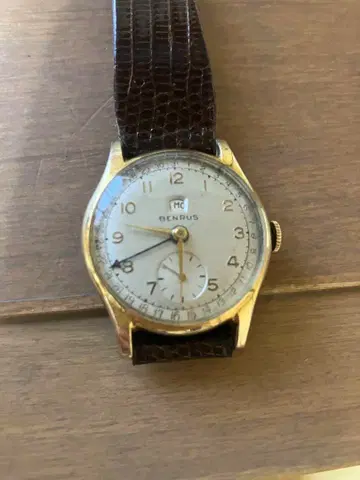 BENRUS 수동 와인딩 시계 1950년대 빈티지