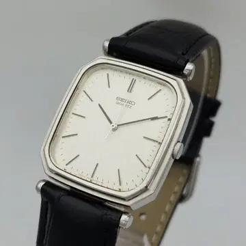 세이코 쿼츠 레트로 새 상품 가죽 벨트, 배터리 교환 7431-5130