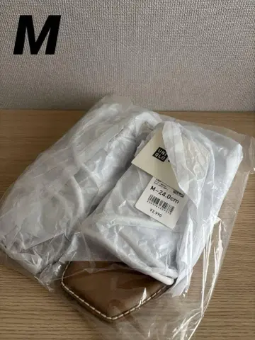 유니클로 샌들 내로우 스트랩 여성용 화이트 M