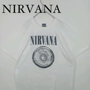 새상품 NIRVANA 화이트 티셔츠 VESTIBULE 밴딩 XL