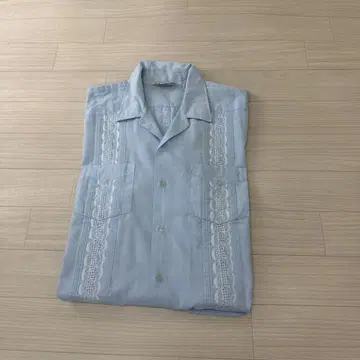 ROMANI 빈티지 자수 쿠바 셔츠