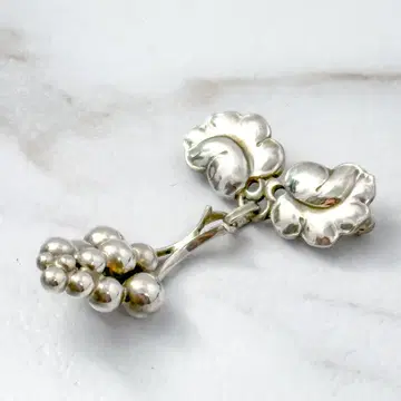 GEORG JENSEN 브로치 217 그레이프 포도 실버 925