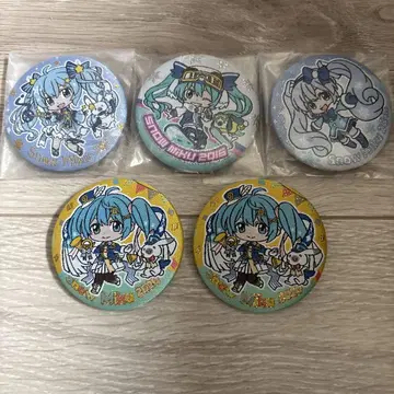 하츠네 미쿠 패브릭 소재 캔뱃지 SNOW MIKU 2024 캔뱃지 컬렉션