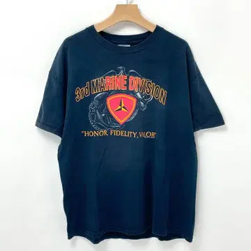 USMC 3rd MARINE DIVISION 밀리터리 티셔츠 XL 사이즈