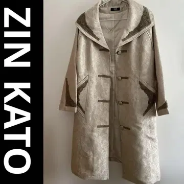 ZIN KATO RUNWAY 베이지 롱 코트 사이즈 38