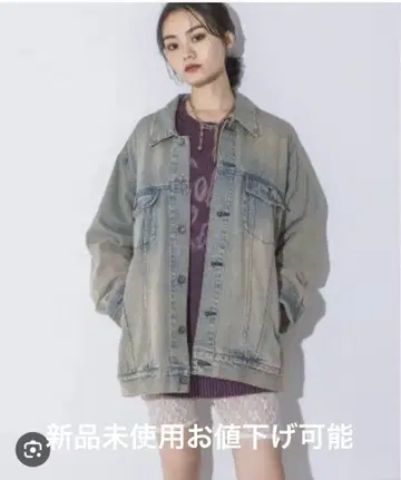 미사용 새상품 지나시스 루즈 데님 자켓/