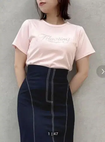 dazzlin 핑크 티셔츠