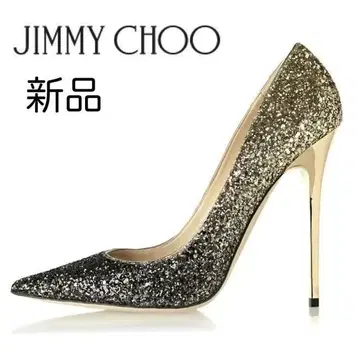 새상품 JIMMY CHOO 39 그라데이션 글리터 펌프스