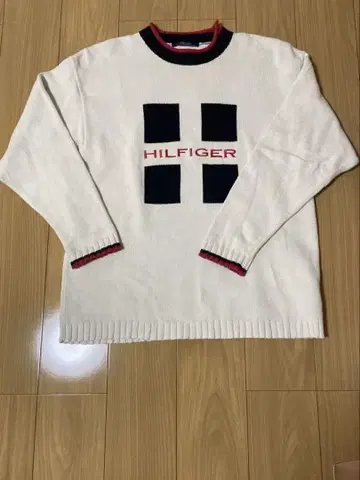 타미힐피거 XL 스웨터 크림색 XL
