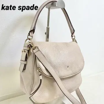 kate spade 2WAY 핸드 숄더백 가죽 화이트 베이지