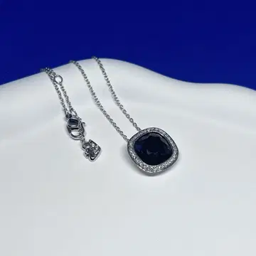 SWAROVSKI 목걸이 퍼플 컬러 스톤