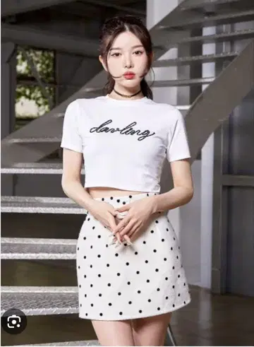 다리치 로프 그래픽 숏 티셔츠