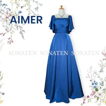 AIMER 플레어 소매 슬렌드 드레스