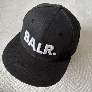 BALR. 로고 자수 블랙 캡 스냅백