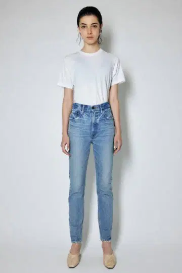 새상품급 moussy 마우지 MVS SKINY 스키니 블루 24