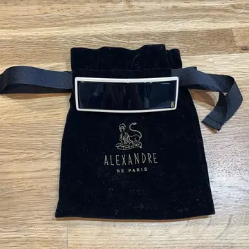 ALEXANDRE DE PARIS 까멜리아 머리핀 블랙