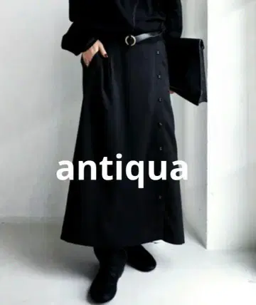 antiqua 안티카 레이어드 팬츠 여성용 하의 블랙 F