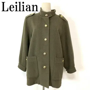 Leilian 레리안 울 코트 카키 9 B8963