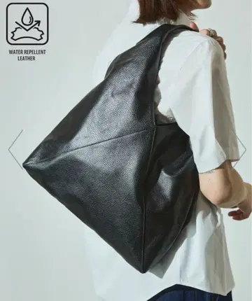 Triangle Leather Marche Bag 가죽 토트