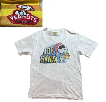티셔츠 스누피 Snoopy Peanuts Joe Cool Santa