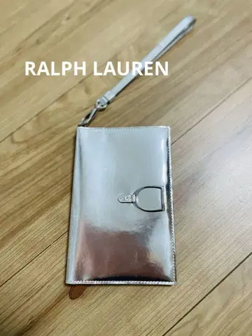 RALPH LAUREN 여권 케이스 실버 메탈릭