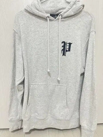 PHATRNK 그레이 후드티 자수 M