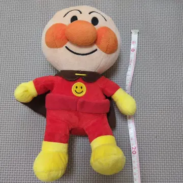 호빵맨 봉제 인형 약 20cm 망토 포함
