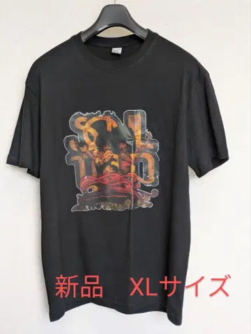 SOUL TRAIN 프린트 반팔 티셔츠 XL 사이즈 블랙 새상품