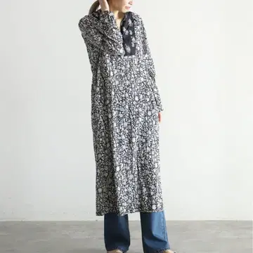 놈브르 임페어 Flower&Paisley 래글런 롱 원피스