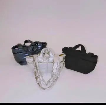 null. 널 PUFFY NYLON MINI TOTE 블랙