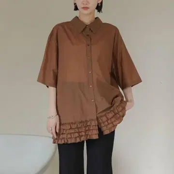 LOWRYS FARM 로리즈팜 스스 프릴 셔츠 SS