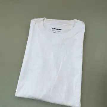 질샌더 오가닉 코튼 티셔츠 화이트
