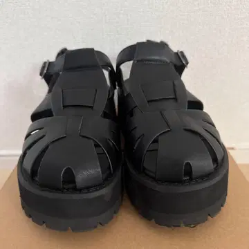 JEANASIS 플랫폼 구르카 샌들 블랙