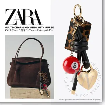 ZARA 멀티 참 포함 코인 케이스 키링