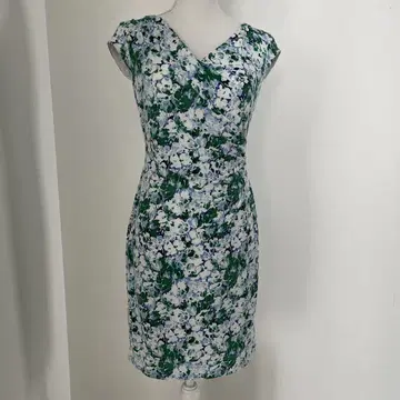 RALPH LAUREN 꽃무늬 슬리브리스 타이트 원피스